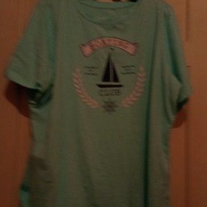 Land End Aqua Boating Club short sleeve t shirt size 2x